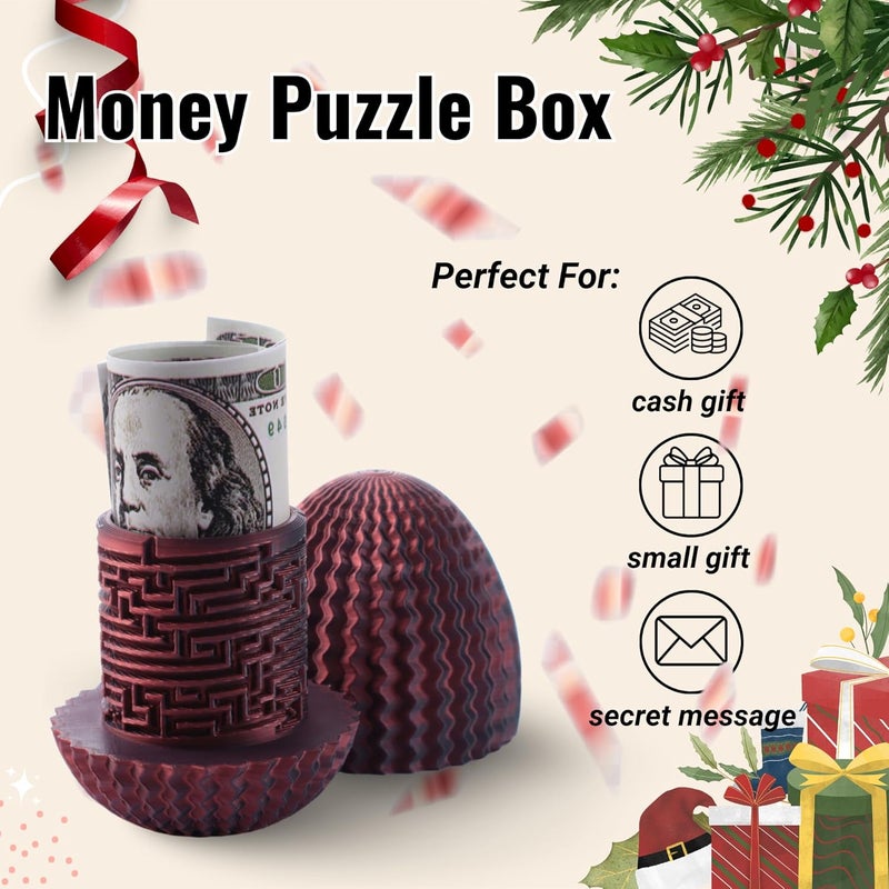 Galapopo Mystery Egg Puzzle Box, Money Puzzle Box for Cash Gift, Birthday Wedding Easter Xmas Holiday Celebration Money Gift Ideas, Brain Teaser Puzzle Toy for Adults Kids Teens - Image 3